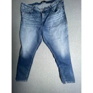 Ralph Lauren Dark Blue Denim Plus Size 22W Straight Jeans